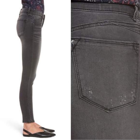 Wit & Wisdom 'Ab'Solution Skinny Ankle Jeans Dark Gray 6 - Picture 2 of 6